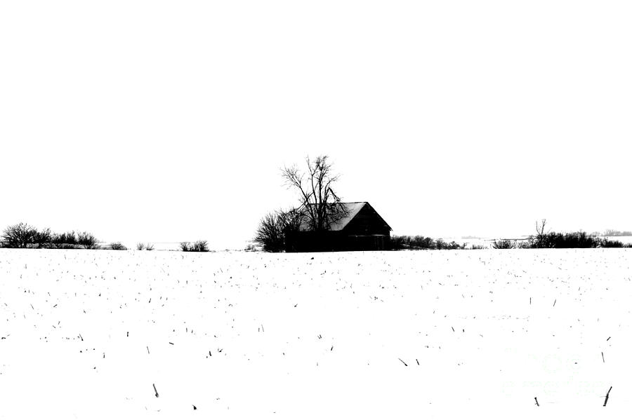 Winter Barn In Iowa Photograph by Dale Mark - Fine Art America