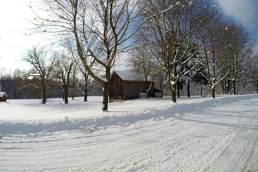 Winter Barn Photograph by Jackson Pearson