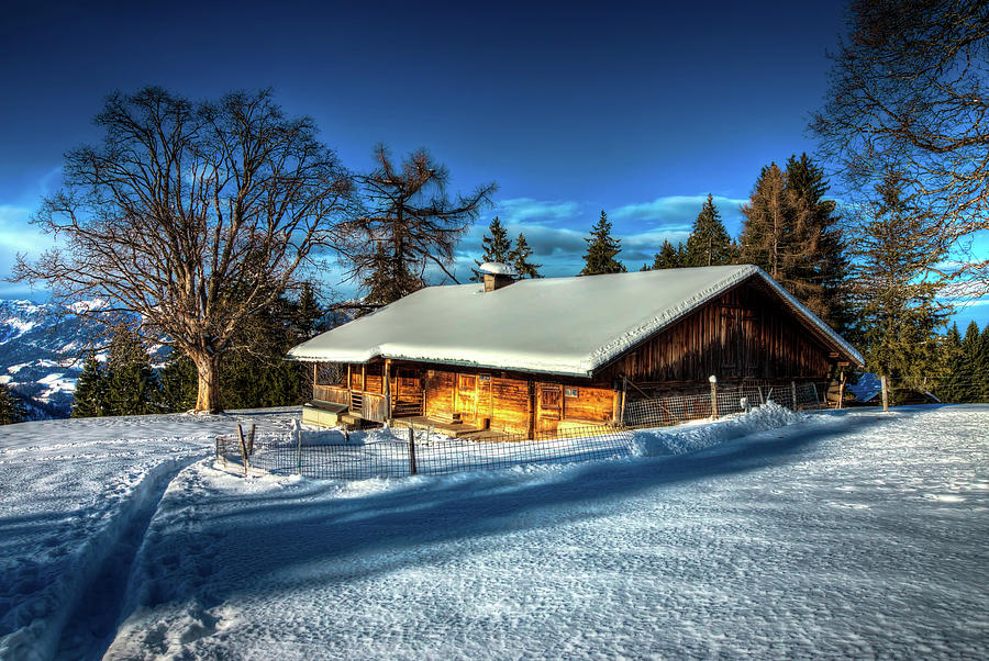 Winter Barn Photograph by Mountain Dreams