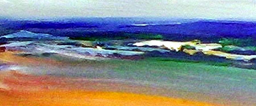 Beach Painting - Winter Beach by Winsome Gunning