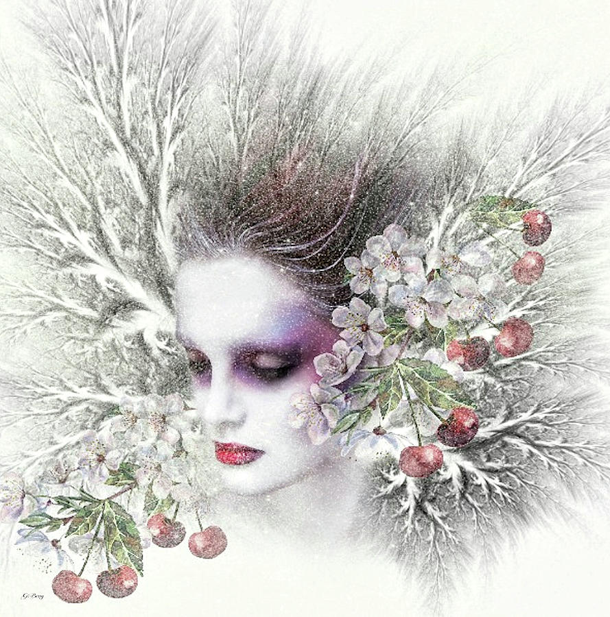 Winter Mixed Media - Winter Berries 02 by Gayle Berry