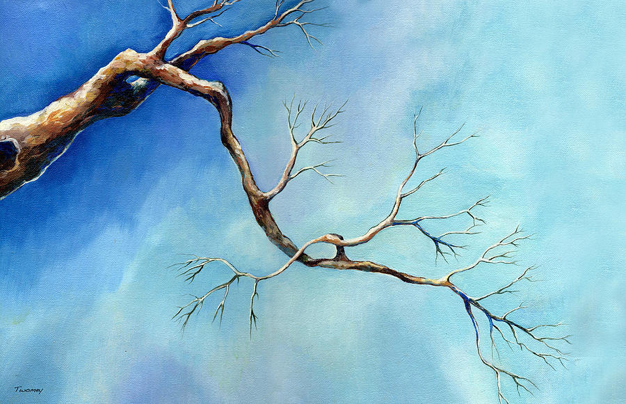 Winter Branching Painting by Catherine Twomey