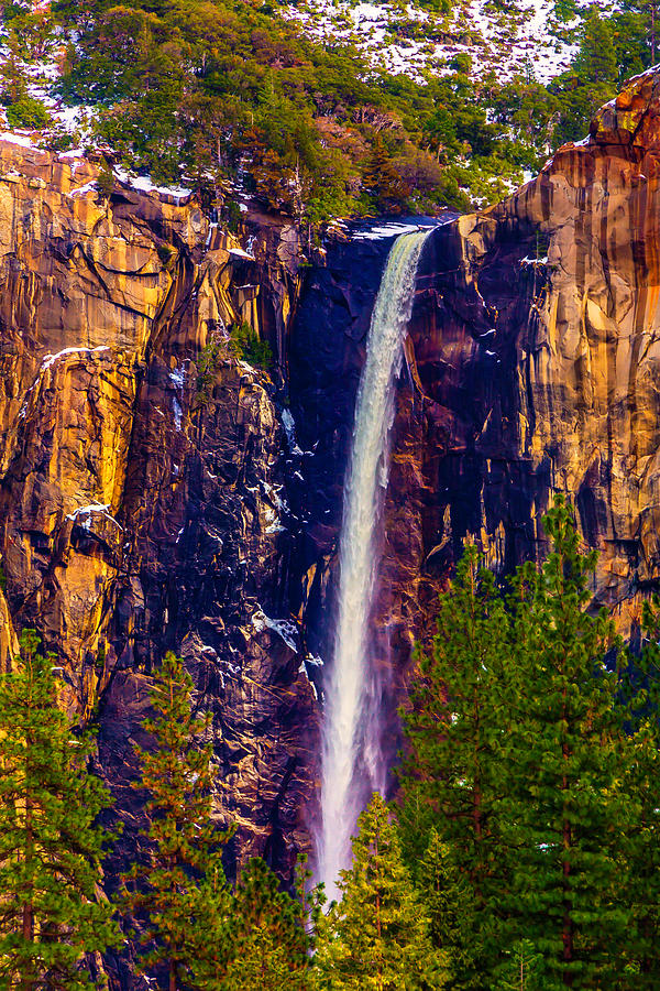 Winter Bridalveil Falls  Photograph by Garry Gay