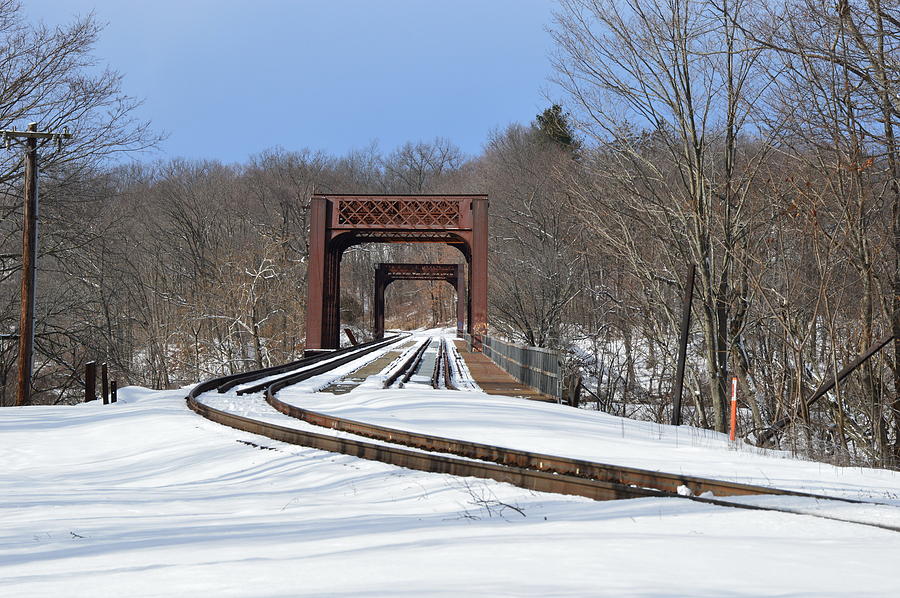 Winter Bridge Photograph by Charles HALL