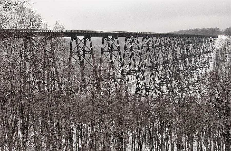 Winter Bridge Photograph by Wade Aiken