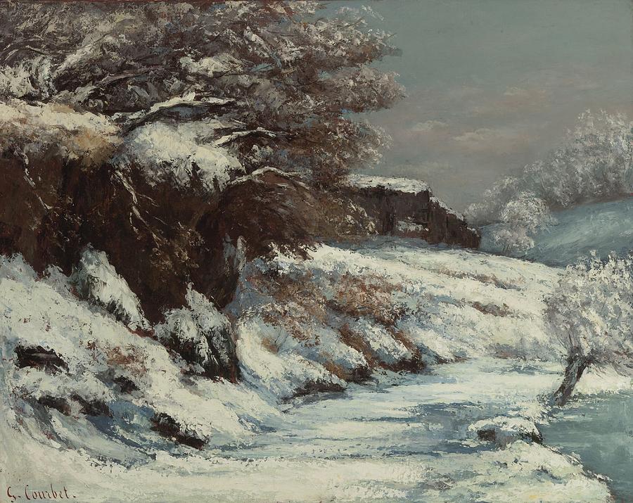 Winter by Gustave Courbet, 1870 Painting by Celestial Images