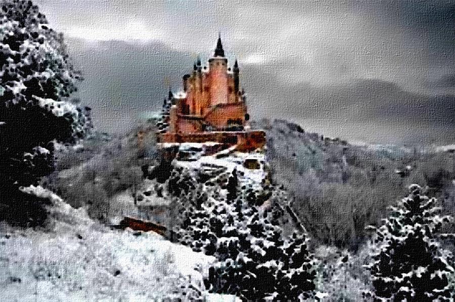 Winter Castle Germany H B Painting by Gert J Rheeders - Fine Art America