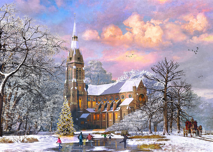 Winter Cathedral Digital Art by MGL Meiklejohn Graphics Licensing