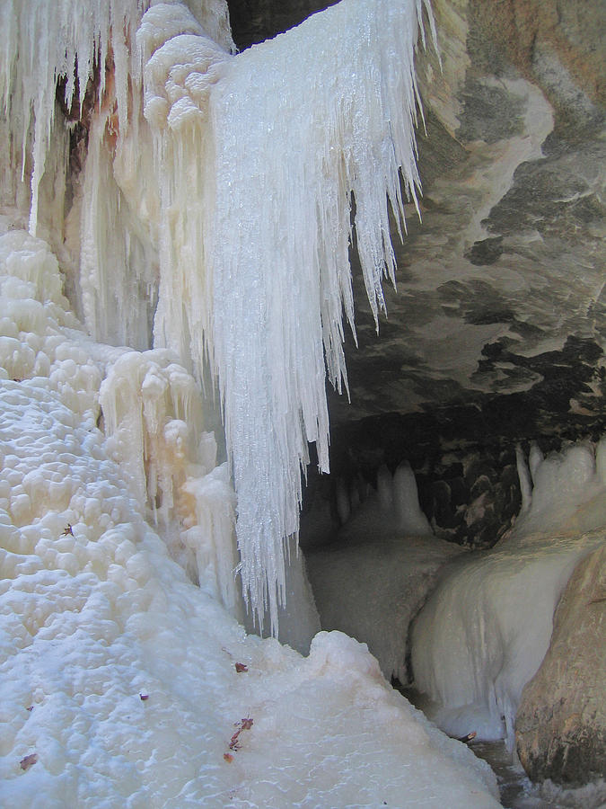 Winter Cave - Starved Rock Photograph by Ira Marcus