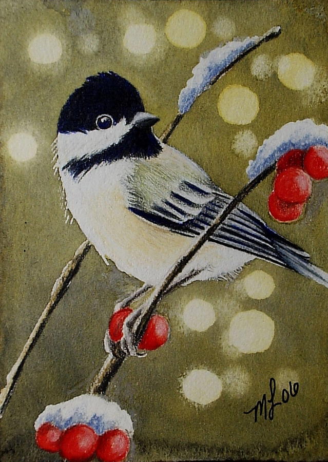 Winter Chickadee Paint by Numbers – Art Providore