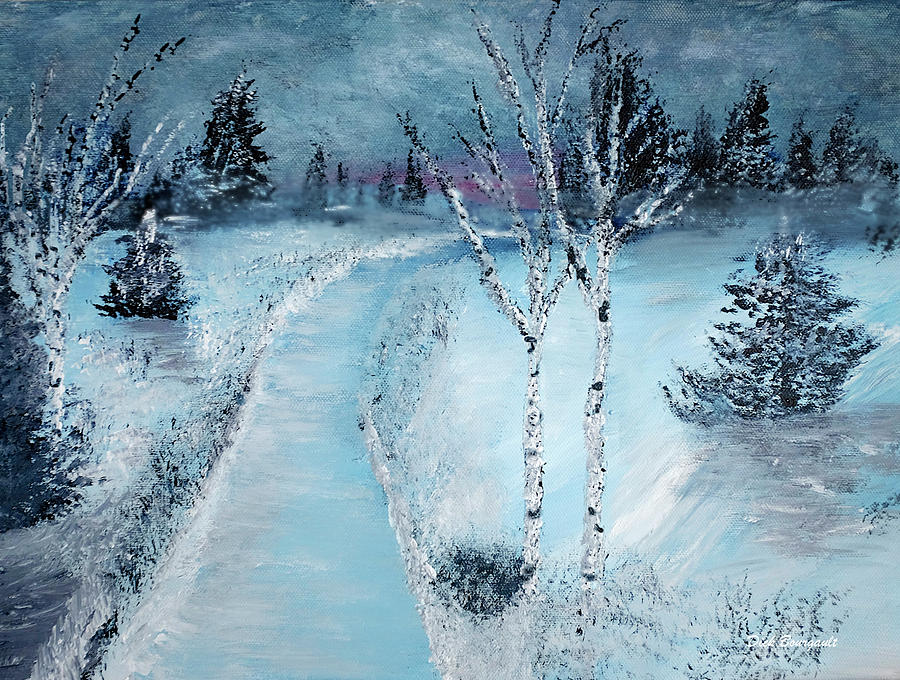 Winter Painting - Winter Chill by Dick Bourgault