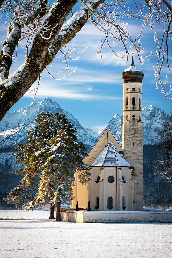 Winter Church in Bavaria Photograph by Brian Jannsen