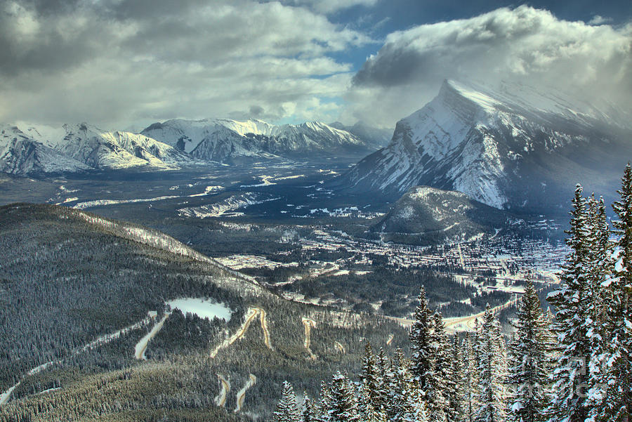 Winter Clouds Of Banff Town Photograph by Adam Jewell