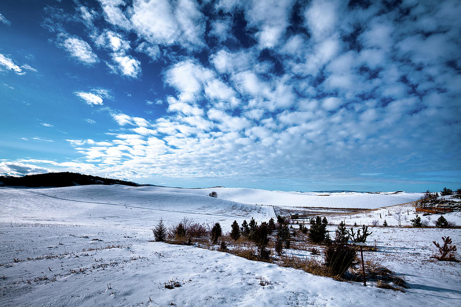 Landscape Photograph - Winter Clouds Over the Palouse by David Patterson