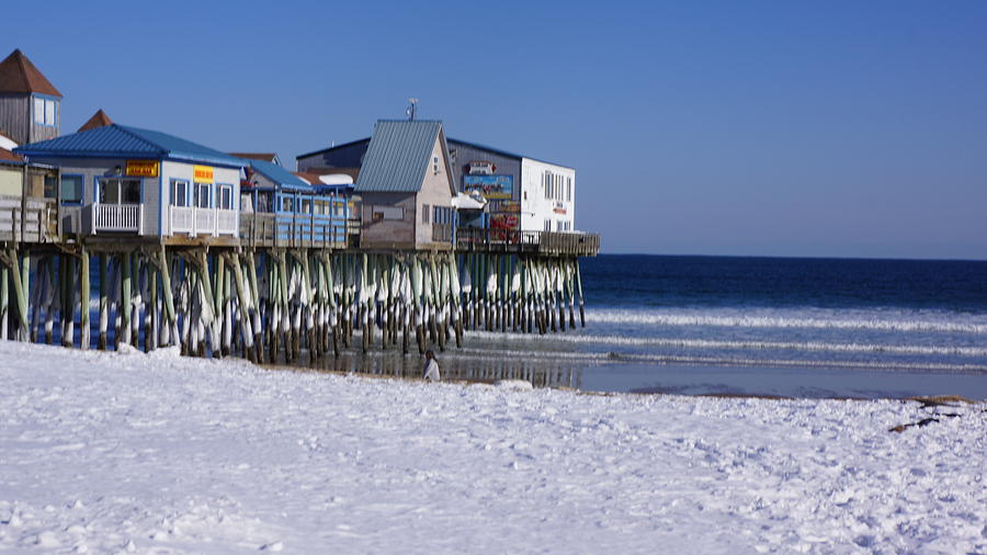 Old Orchard Beach Photograph - Winter Colors by Allen Foley