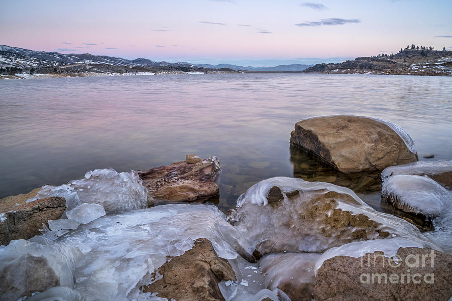 Winter Dawn Over Mountain Lake Photograph by Marek Uliasz