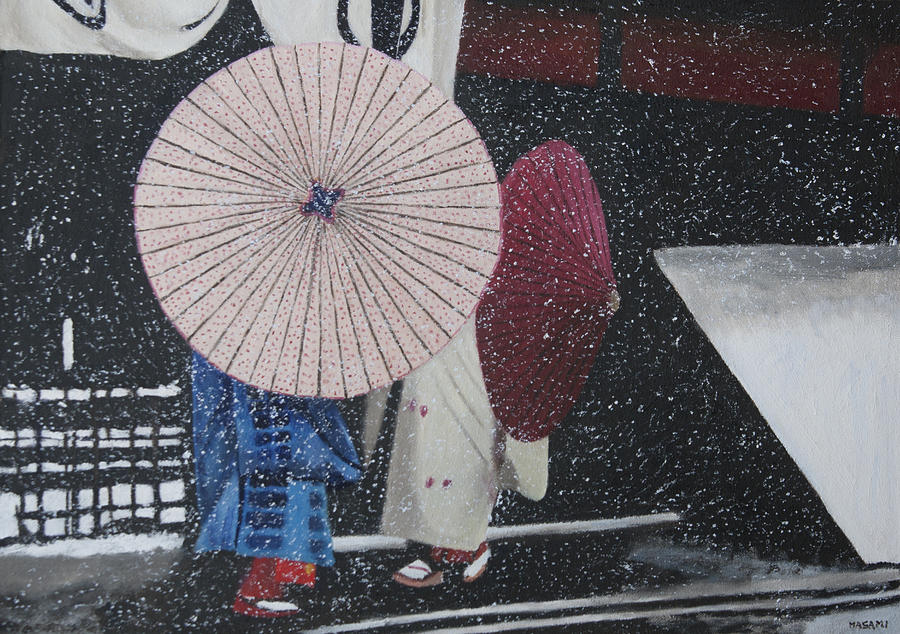 Winter day Painting by Masami Iida