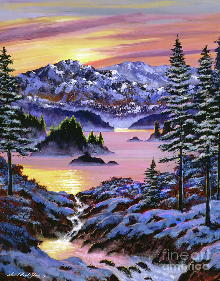 Fantasy Painting - Winter Dreams by David Lloyd Glover