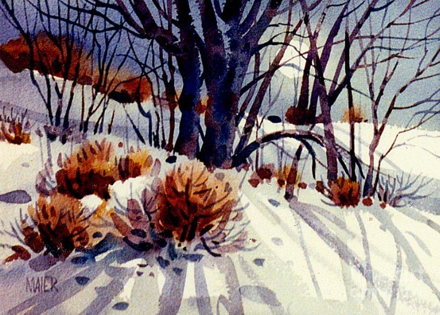 Winter Drifts Painting by Donald Maier