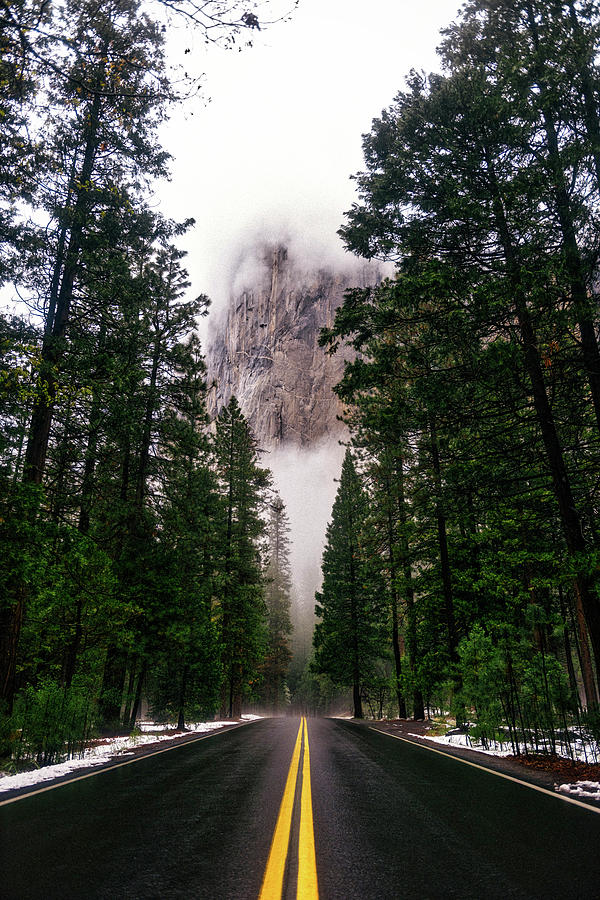 Winter Drive in Yosemite Photograph by Mountain Dreams