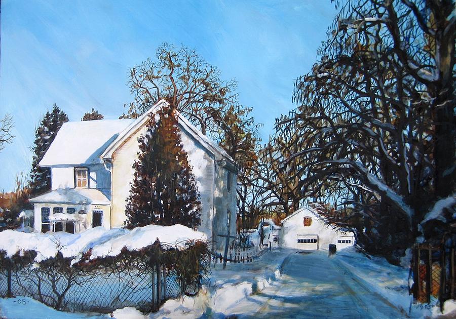 Winter Drive Painting by William Brody