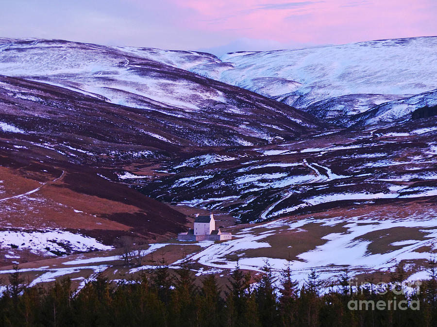 Winter dusk at Corgarff Castle - Scotland Photograph by Phil Banks
