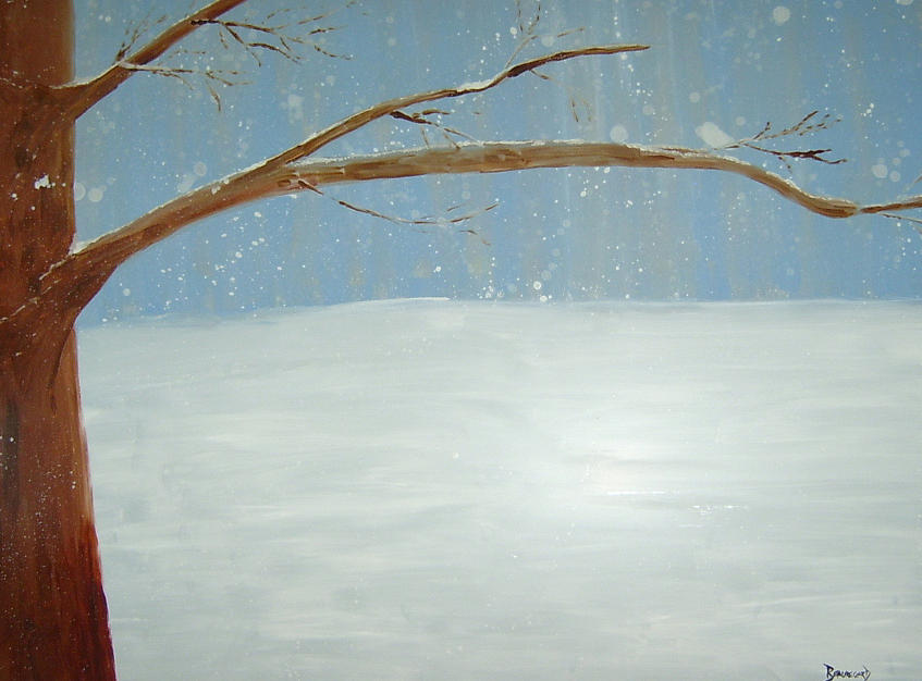 Winter Painting - Winter by Ellen Beauregard
