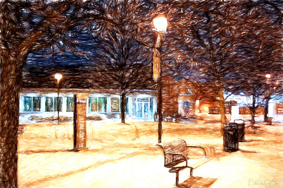 Winter Evening at The Schmidt Art Center Photograph by John Freidenberg