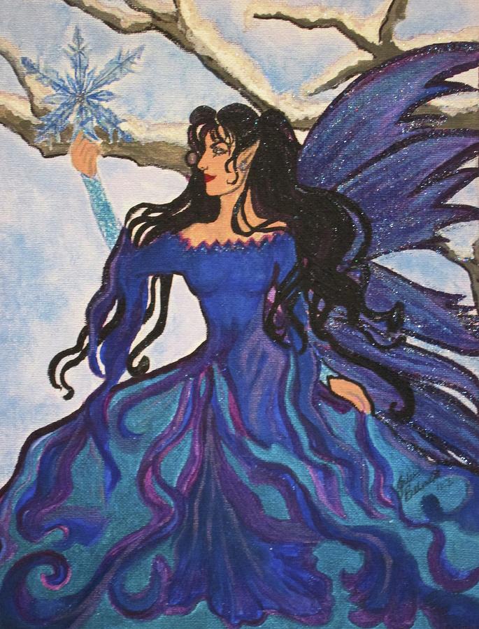 Winter Fairy Painting by Julie Belmont
