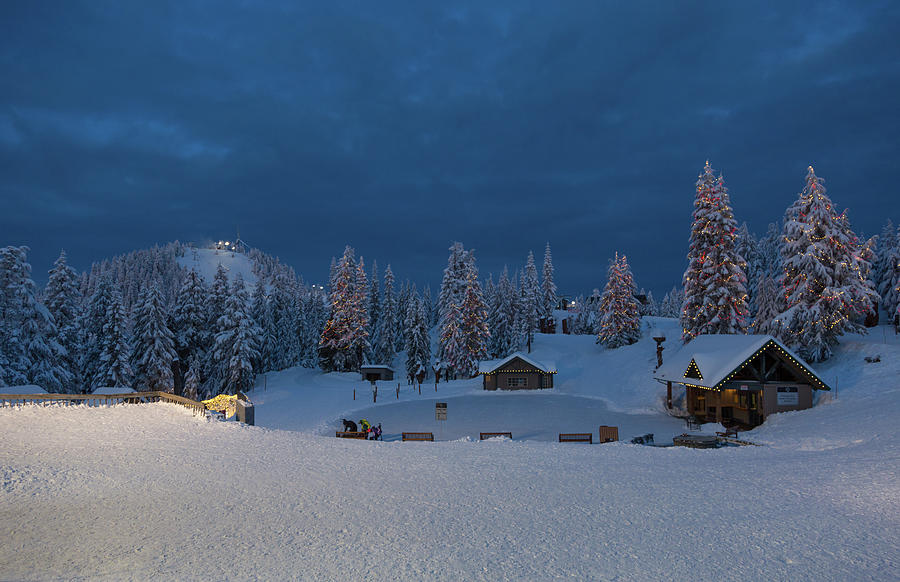 Winter fairy tale at Grouse Mountain Photograph by Eti Reid