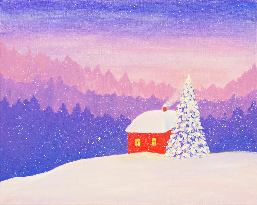 Winter Fairy Tale Painting by Iryna Goodall