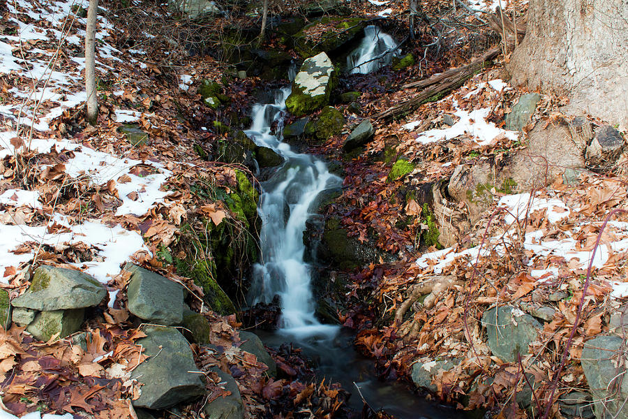 Winter Falls at Franny Reese Photograph by Jeff Severson