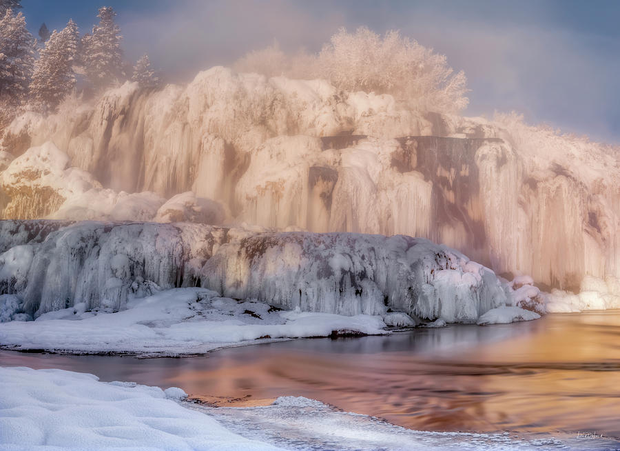 Winter Falls Photograph by Leland D Howard