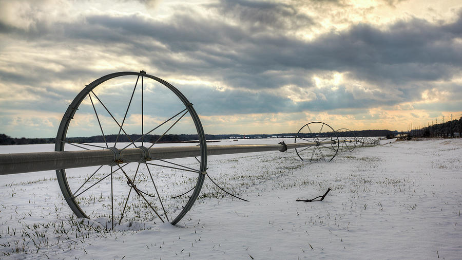 Winter Farm Photograph by Steve Gravano