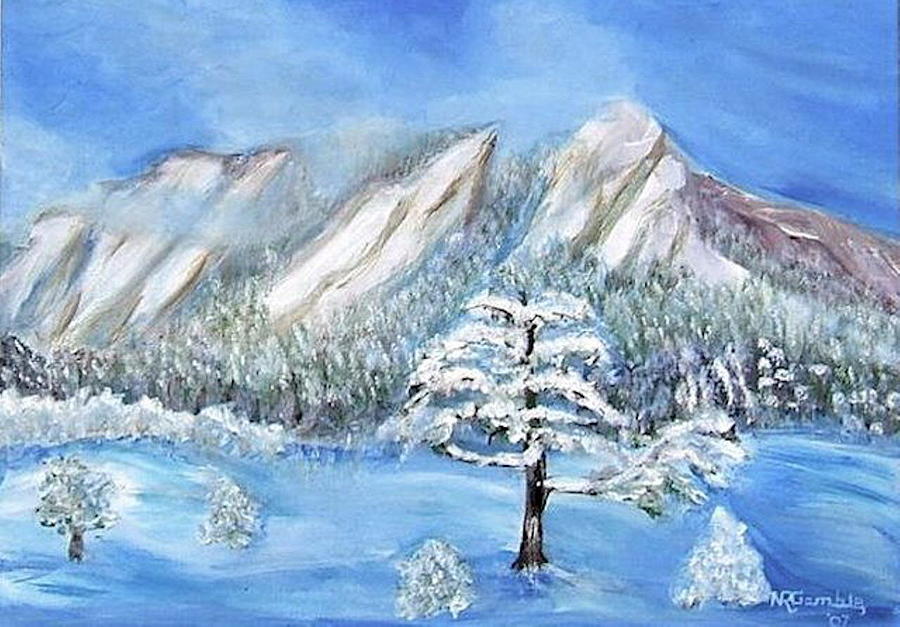 Winter Flat Irons Painting by Nancy Rucker