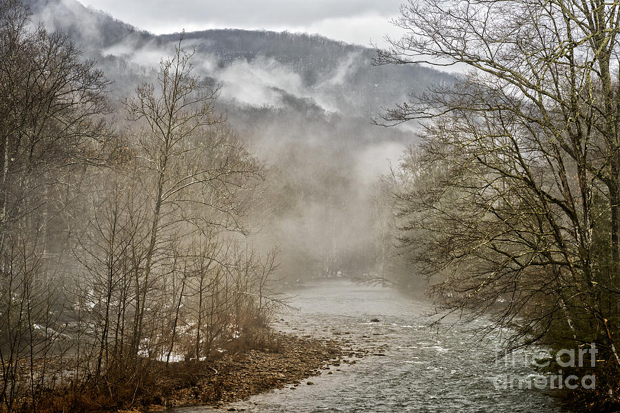 Winter Photograph - Winter Fog along Williams River by Thomas R Fletcher