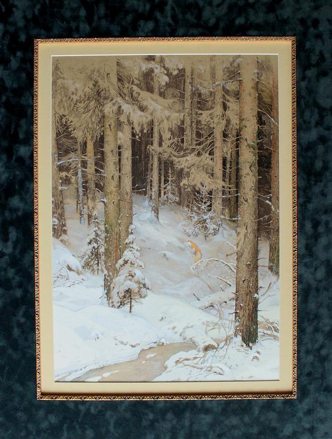 Landscape Painting - Winter Forest by Anna Ankudinova Landscape Painting - Winter Forest by Anna Ankudinova