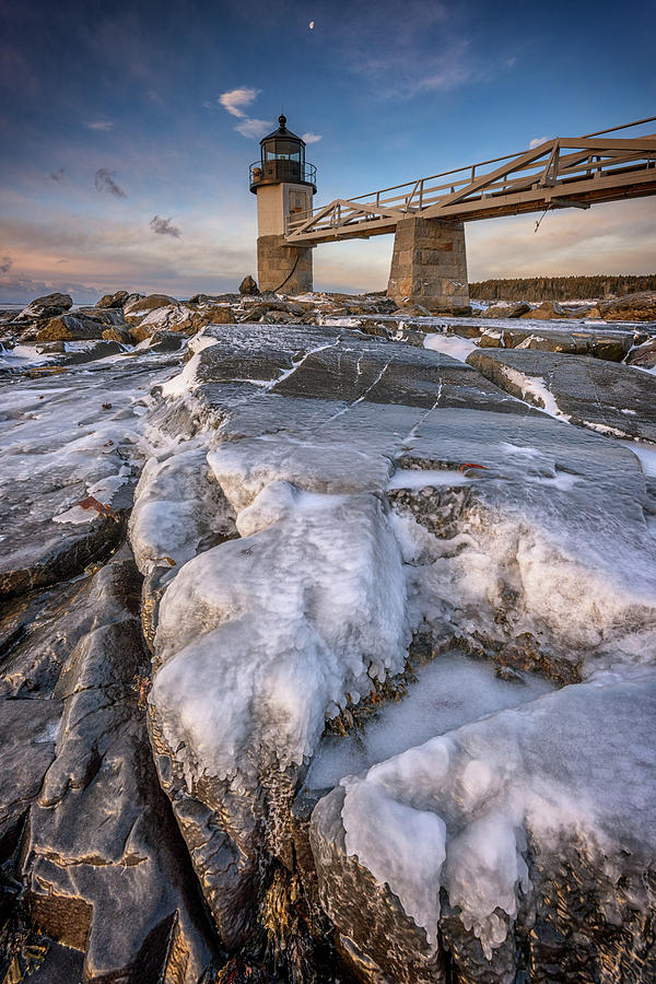 Forrest Gump Photograph - Winter Freeze at Marshall Point by Rick Berk