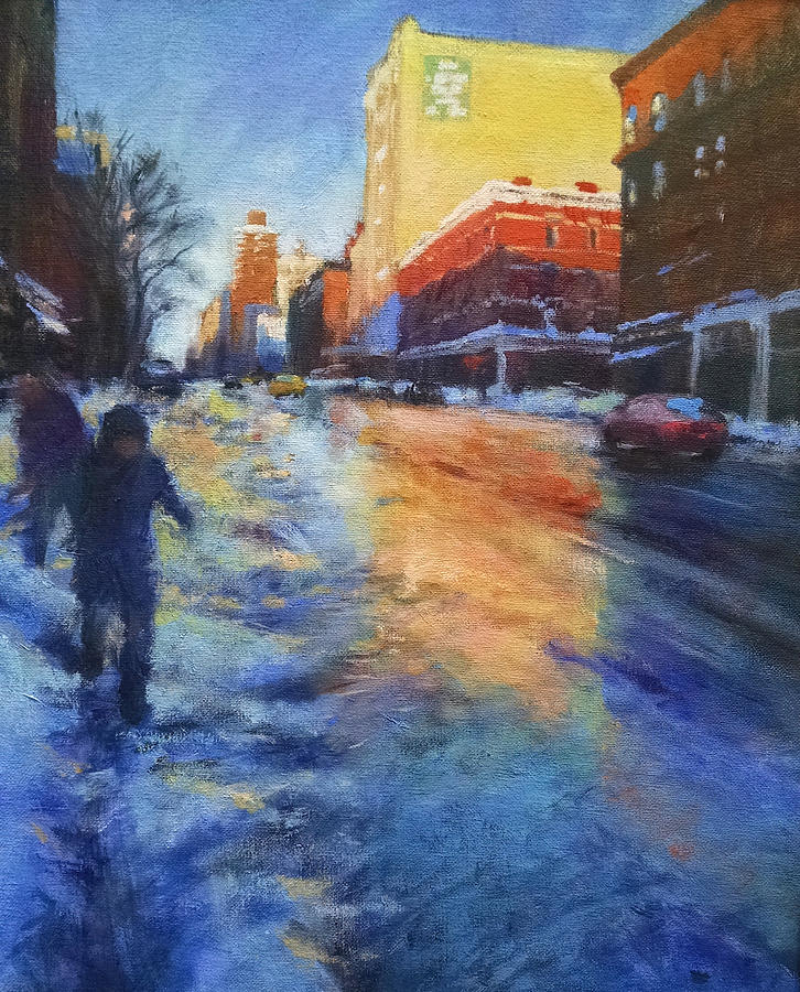 Winter Glow Painting by Peter Salwen