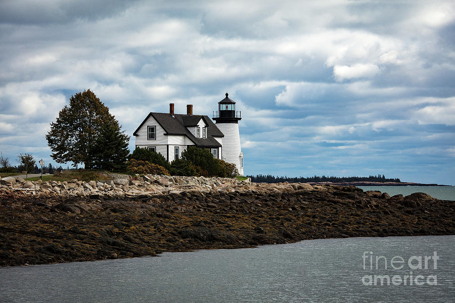 Winter Harbor Lighthouse Photograph by Michael Schwartz - Fine Art America