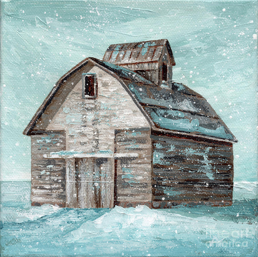 Winter Hideaway Painting by Annie Troe