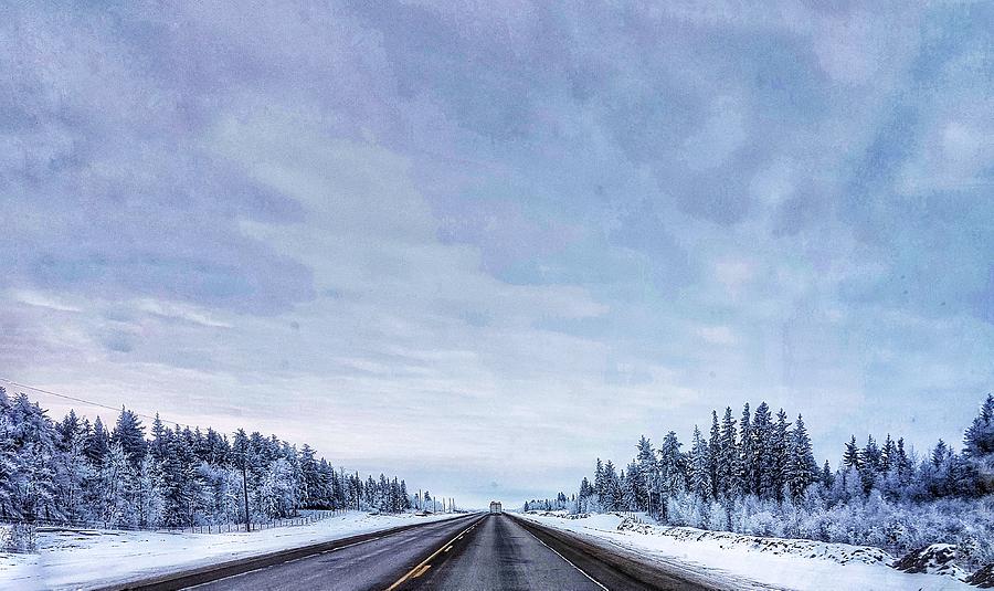 Winter Highway Photograph by Nadia Seme