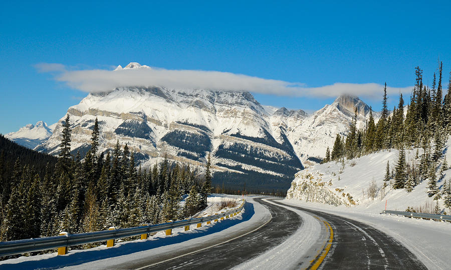 Nature Photograph - Winter Highway by U Schade