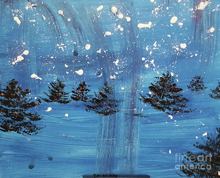 Winter Holiday Painting by Cheryle Gannaway