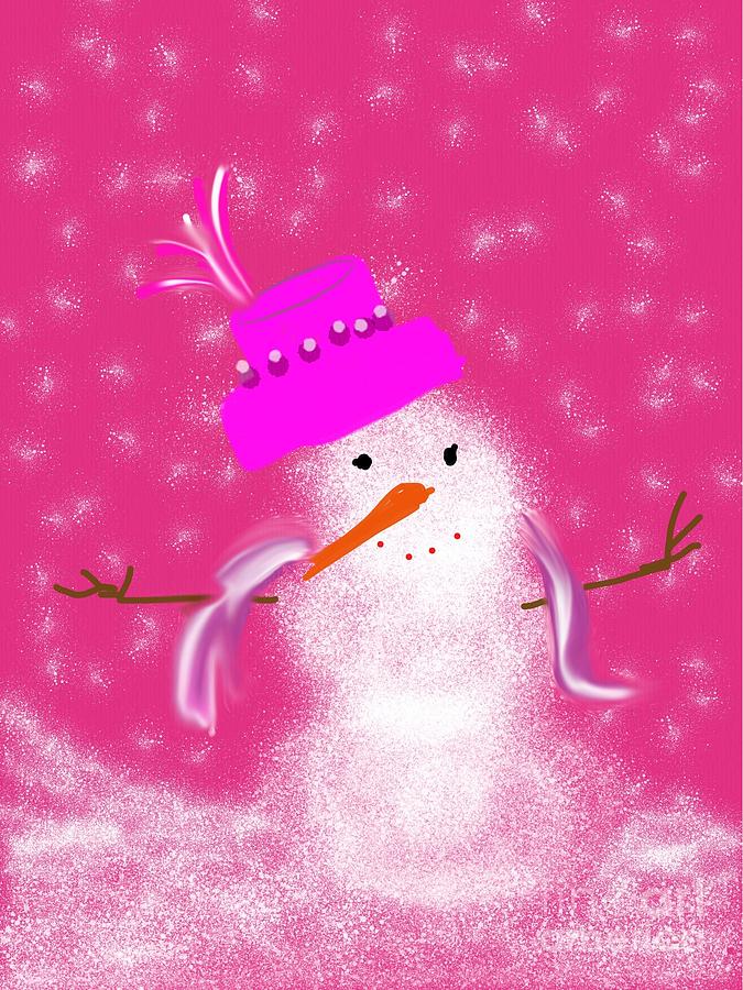 Winter Holiday Diva Digital Art by Glenda Thomas