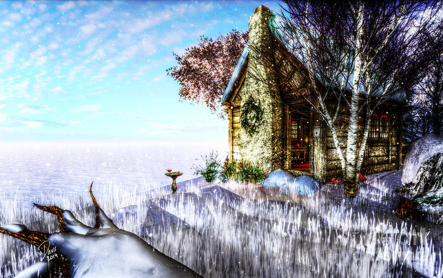 Winter Home Digital Art