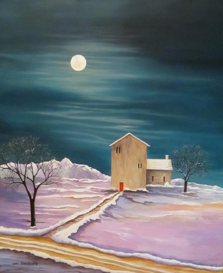 Winter Homested Painting by Carol Sabo