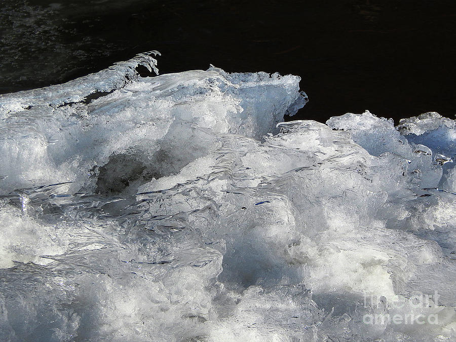 Winter Ice Formation Digital Art by Phil Perkins