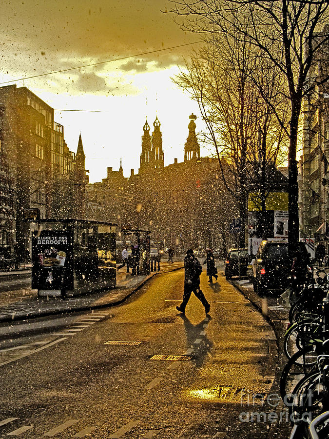 Winter in Amsterdam-1 Photograph by Casper Cammeraat
