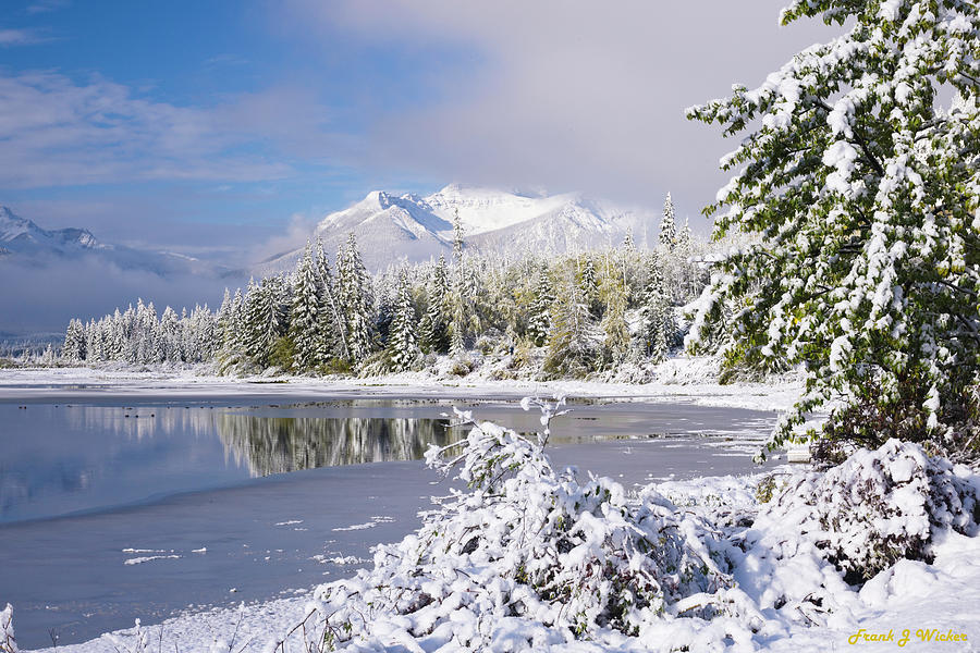 Winter in Banff Photograph by Frank Wicker